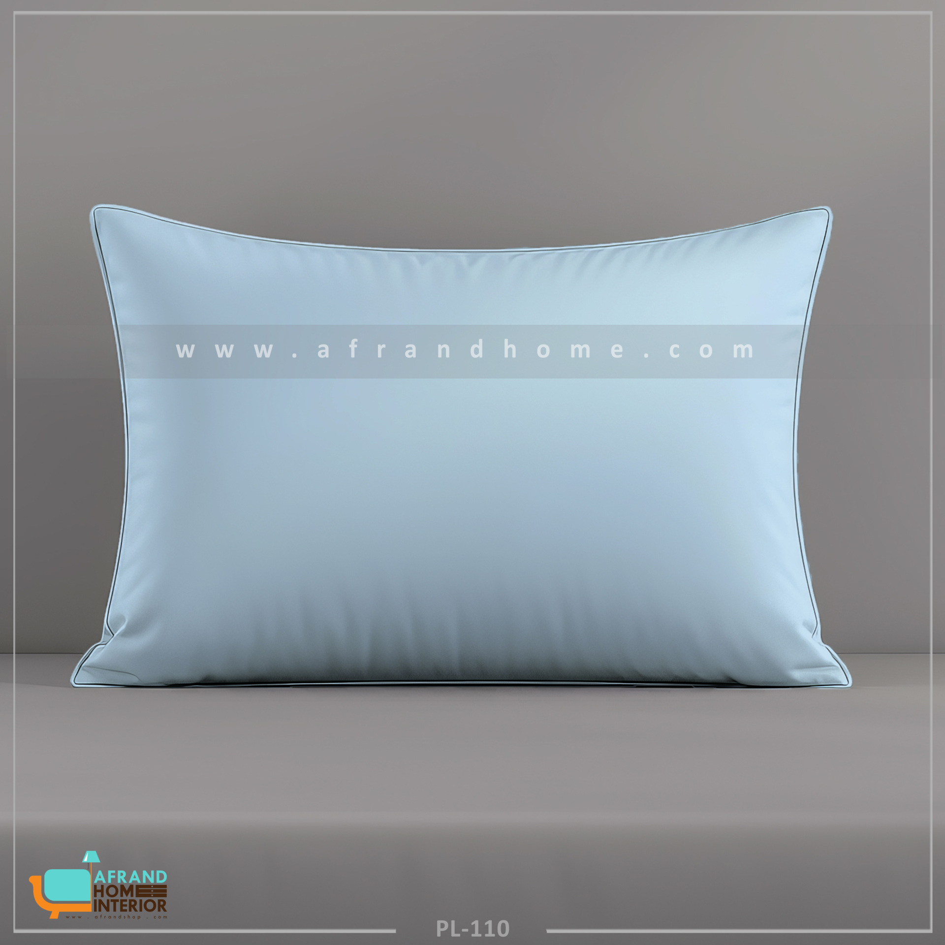  روبالشتی ساتن آبی ساده 